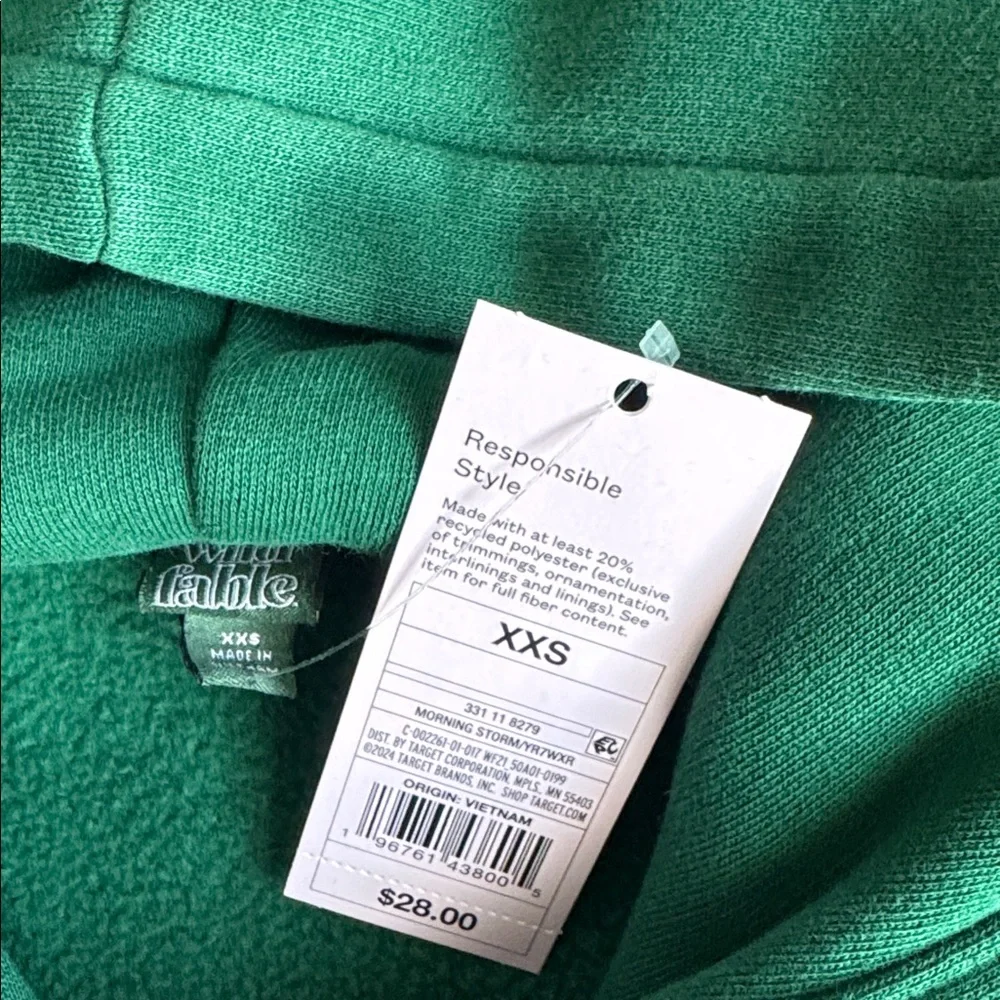 X03 NWT Wild Fable Oversized Fleece Lined Hoodie - XXS - Picture 3 of 5